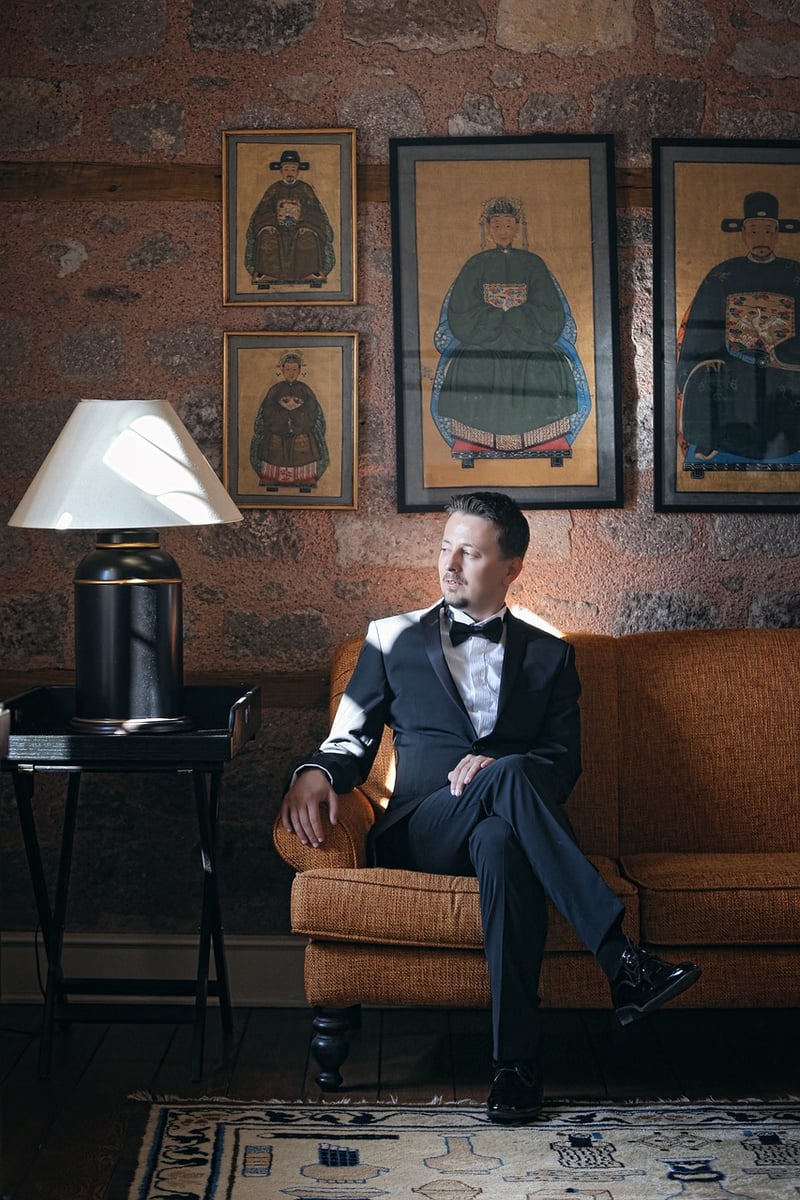 Groom's Nature-inspired Suit